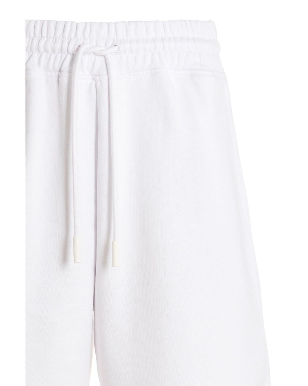 Marcelo Burlon White County Of Milan Tempera Cross Basket Shorts for men