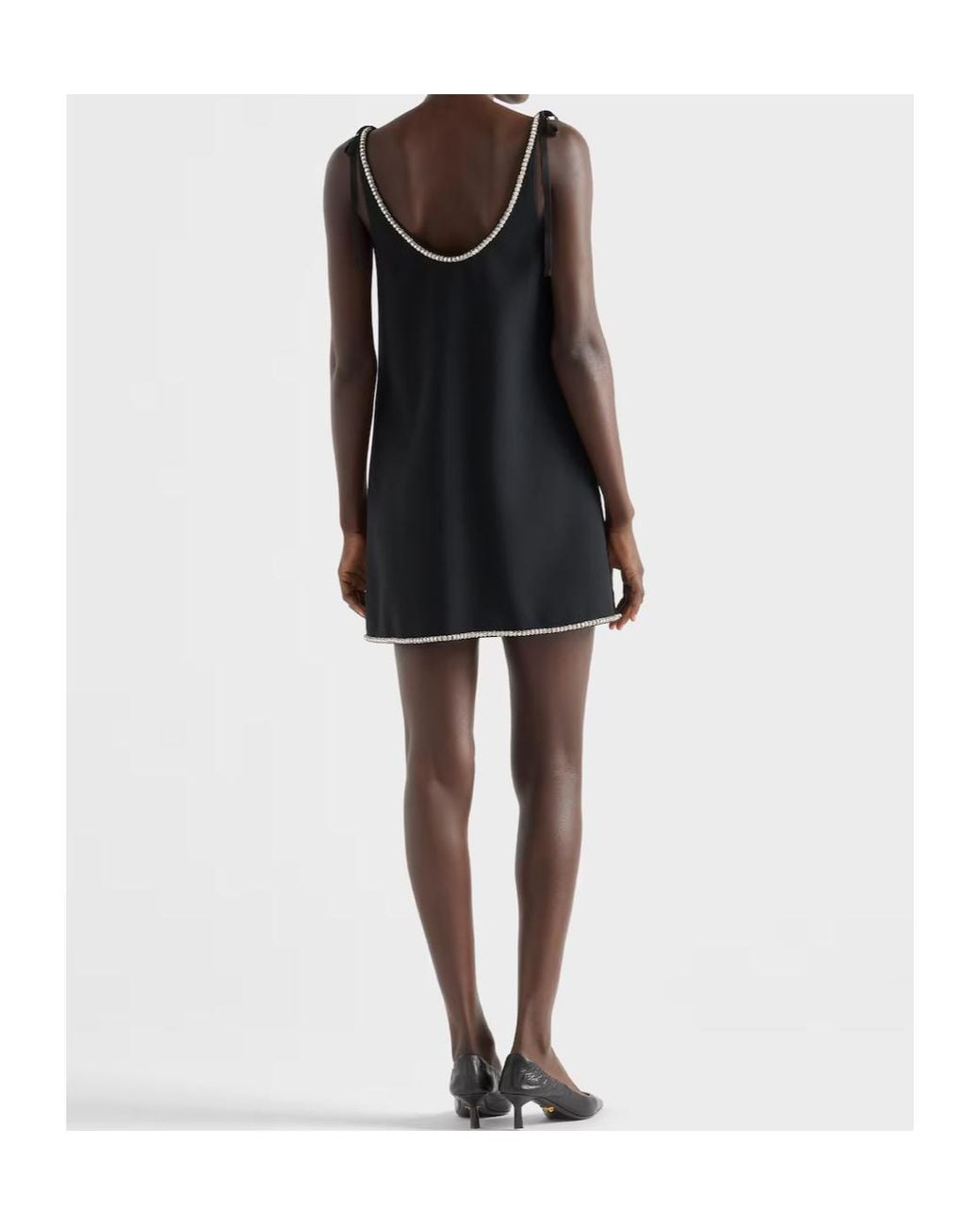 Prada Black Strapped Sleeveless Dress