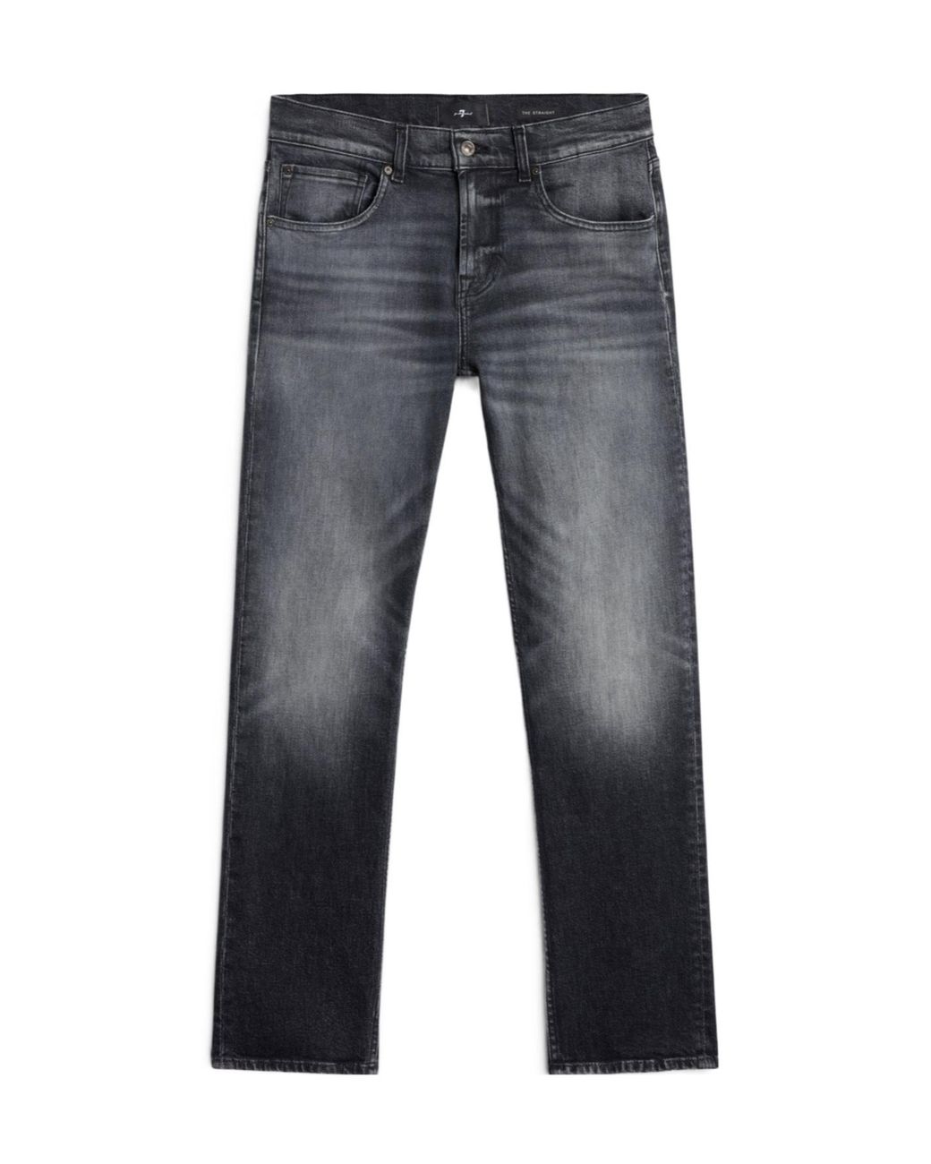 7 For All Mankind Blue Straight-Leg Jeans for men