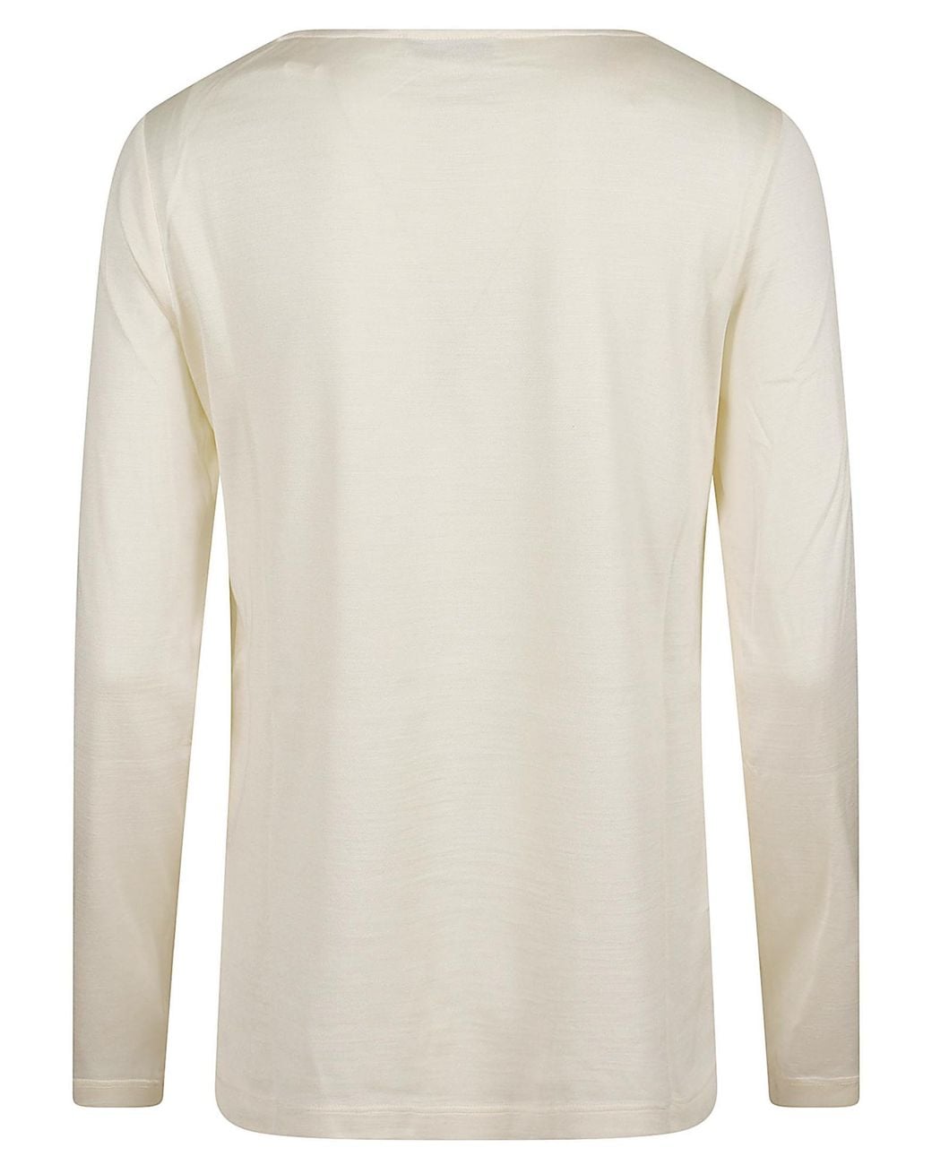 Max Mara White Mxpefedra Long-Sleeved Top