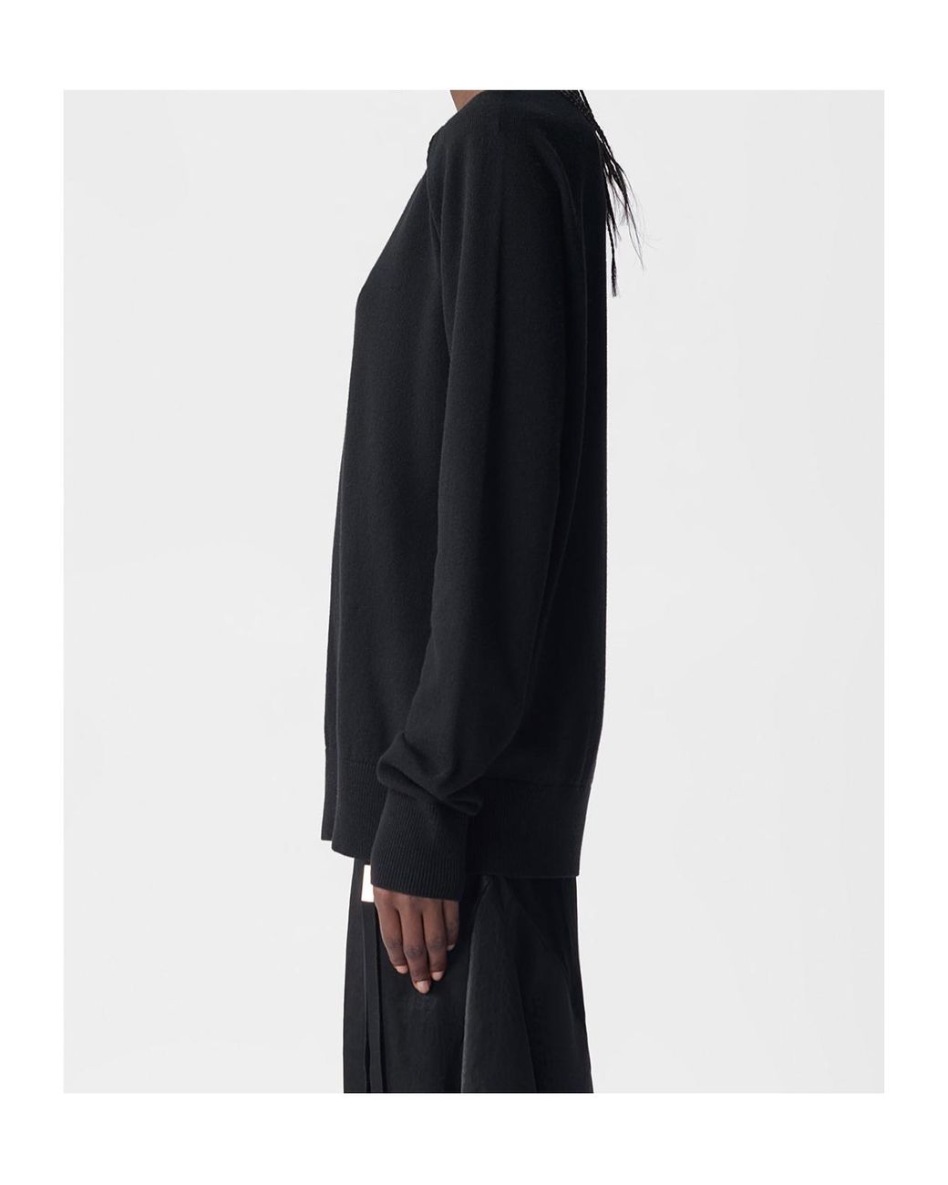 Ann Demeulemeester Blue Crew-Neck Sweatshirt