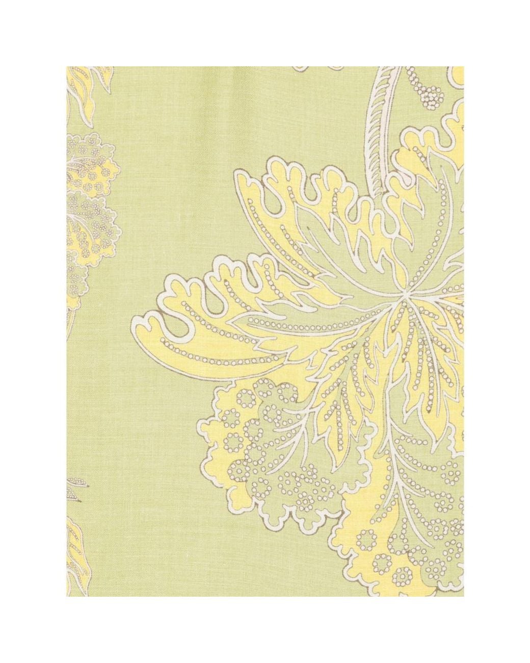 LaDoubleJ Yellow Patterned Scarf