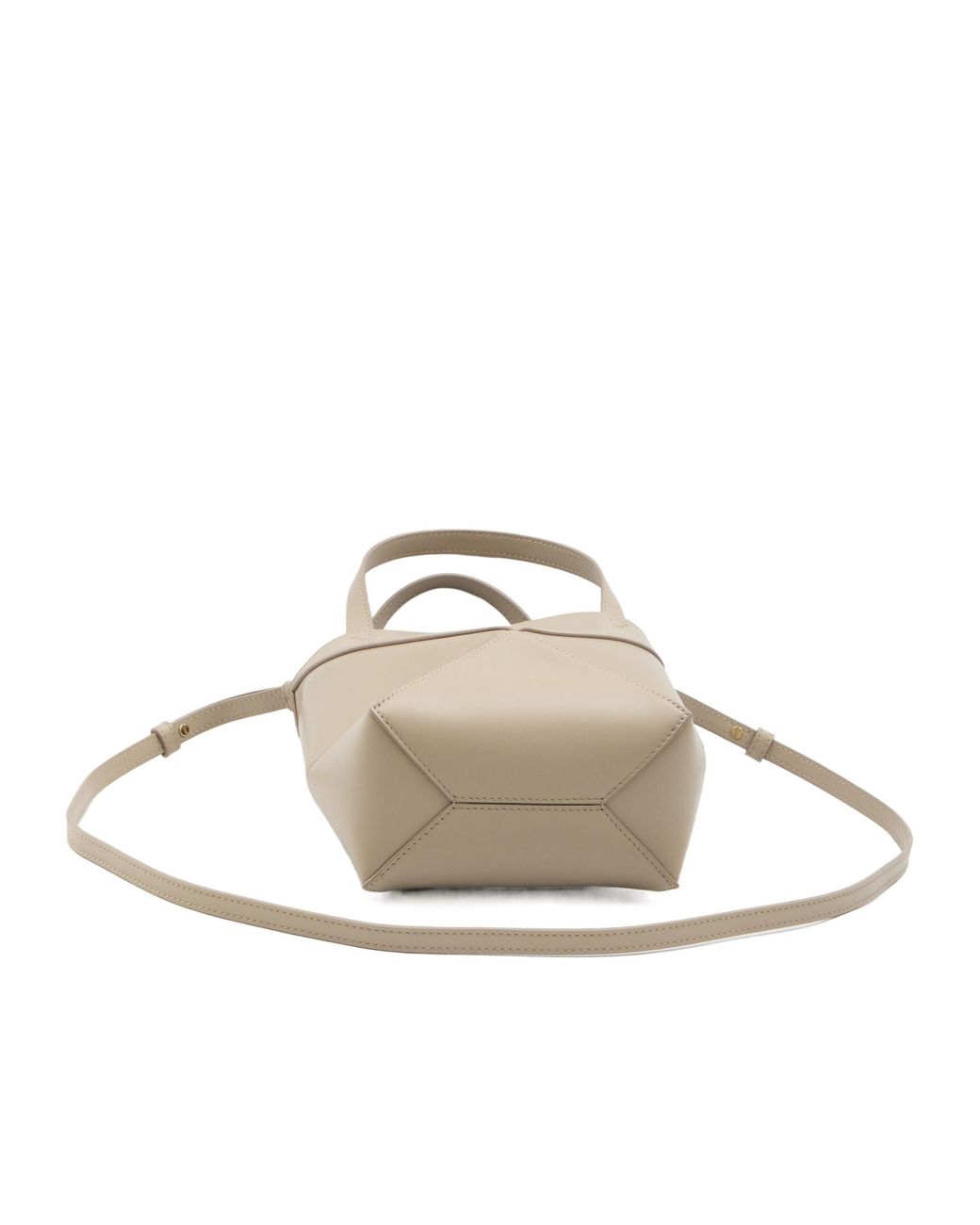 Loewe White Mini Puzzle Fold Tote Bag
