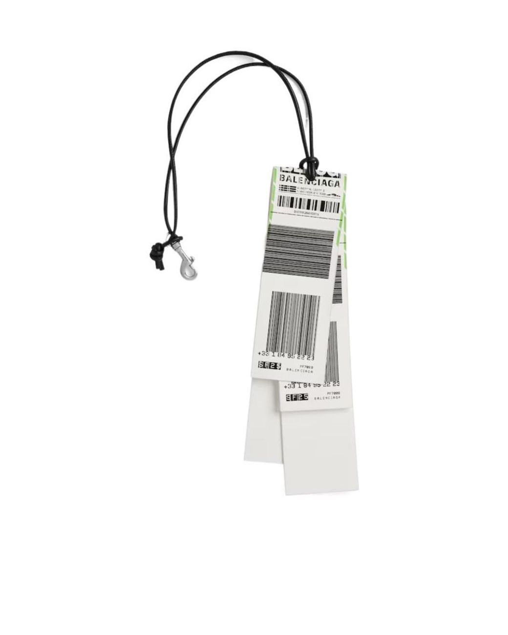 Balenciaga White Charm/Keychain Baggage Sticker for men
