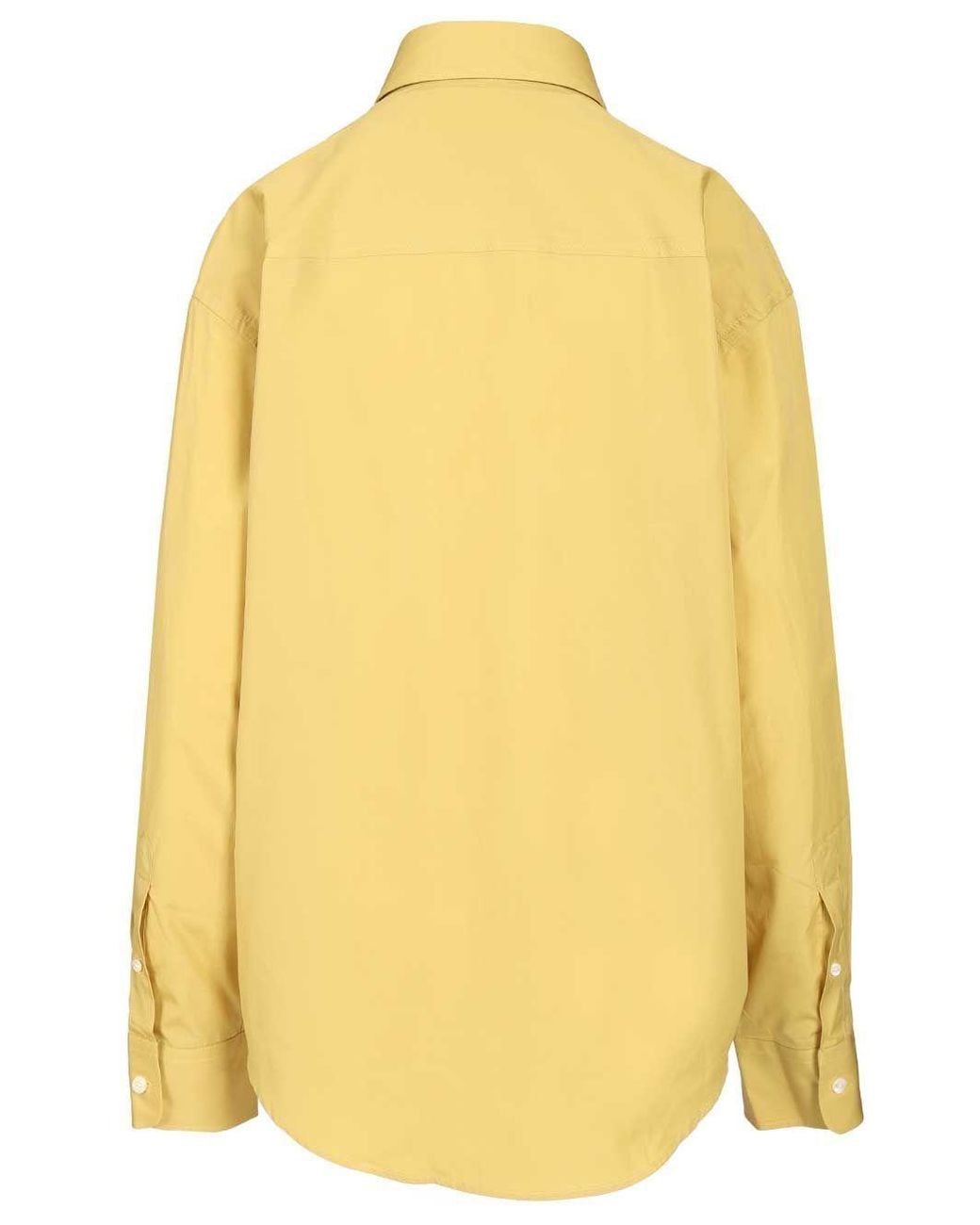 AMI Yellow Ami De Coeur Long Sleeved Boxy Shirt for men