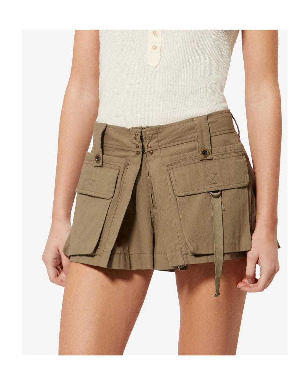 Isabel Marant Natural Barta Shorts