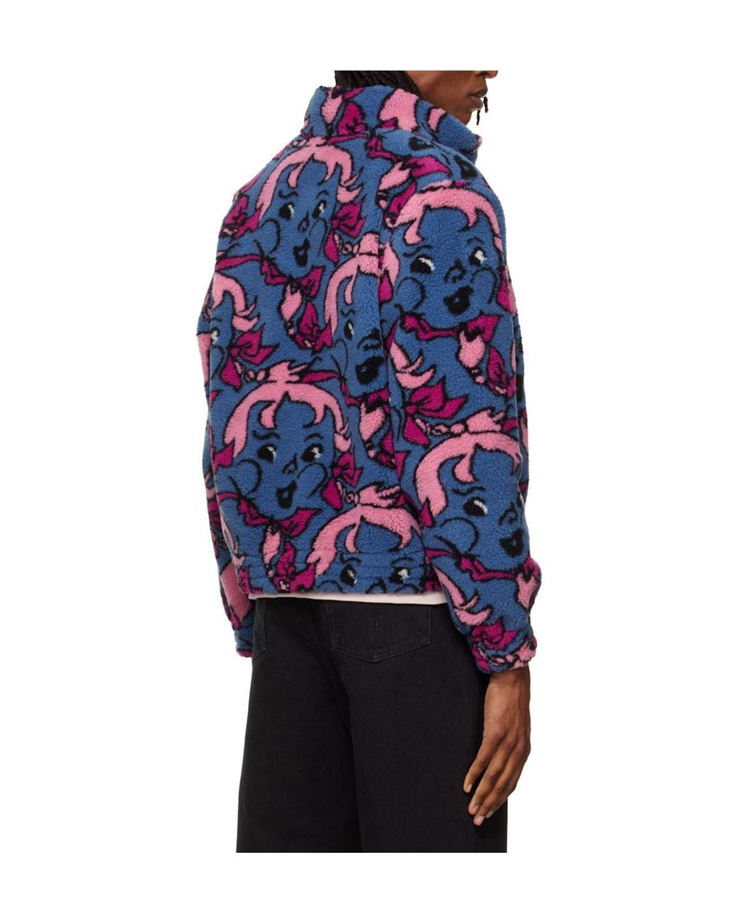 Chopova Lowena Blue Cheeky Girl Fleece Jacket for men