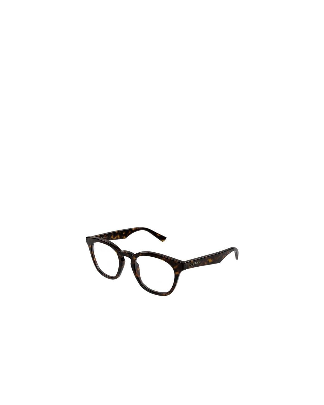Gucci White Eyewear Square Frame Glasses for men