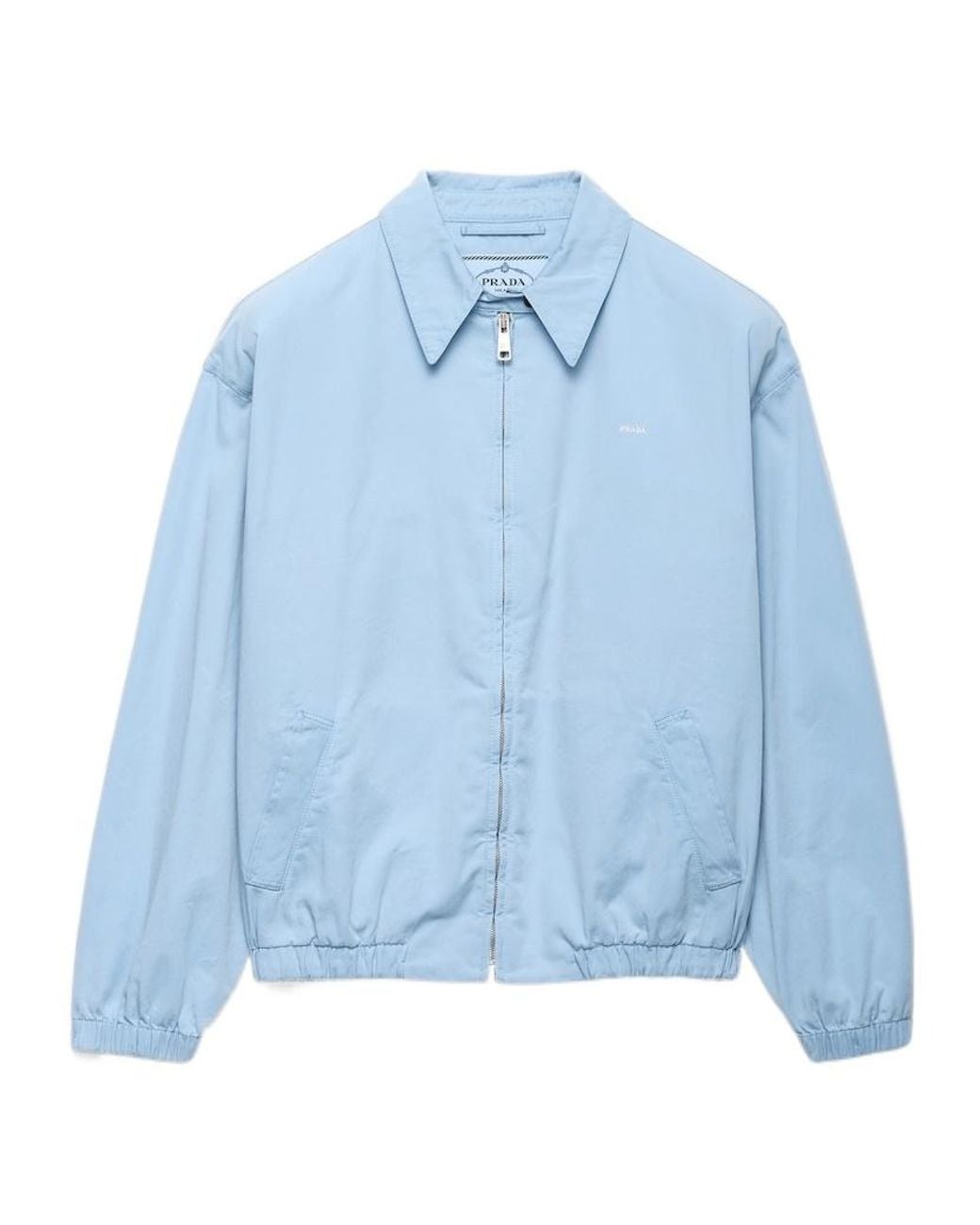 Prada Blue Long-Sleeved Zipped Jacket