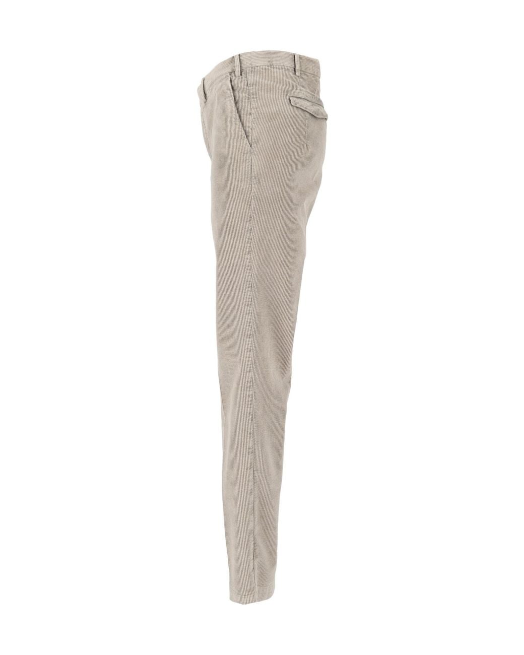 PT01 Gray Casual Trousers With Belt Loops for men