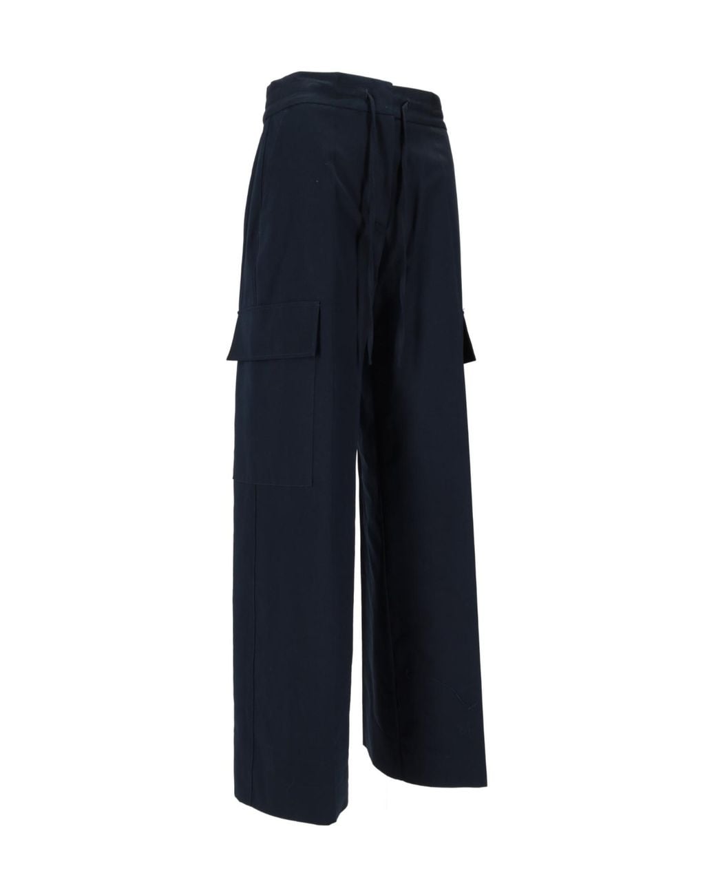 P.A.R.O.S.H. Blue Drawstring-Fastening Cargo Pants