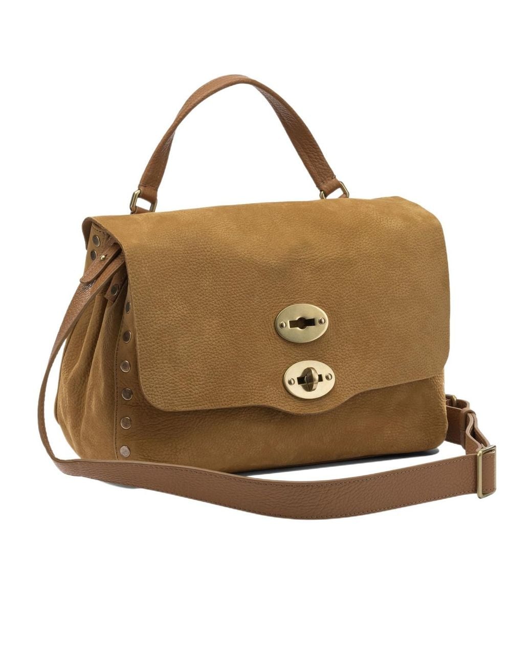 Zanellato Brown Postina Jones Small Shoulder Bag