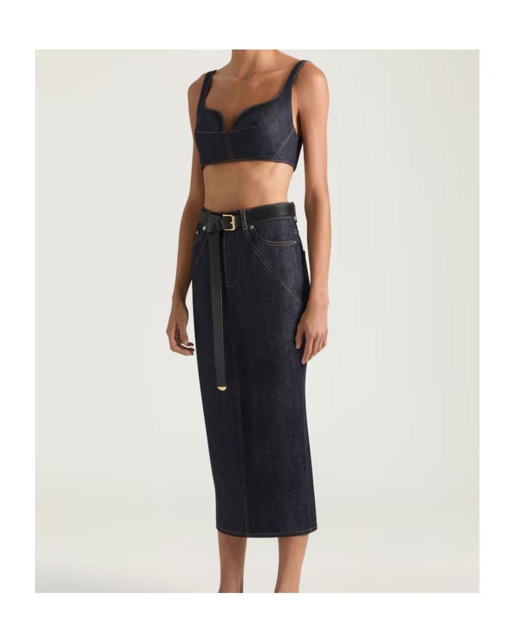 Givenchy Blue Seam Sleeveless Top