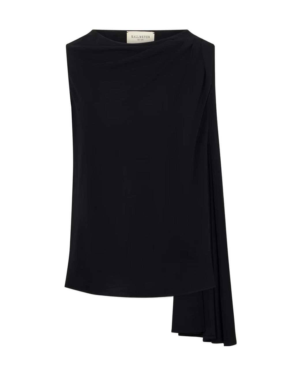 Kallmeyer Black Ruched Jersey Tank