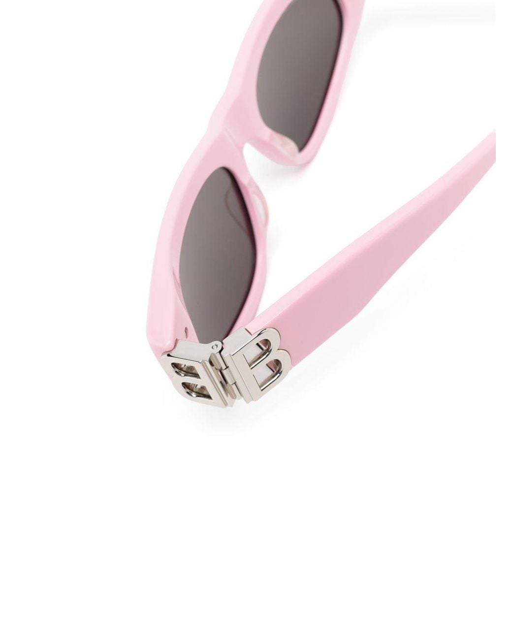 Balenciaga Pink Eyewear Rectangular Frame Sunglasses