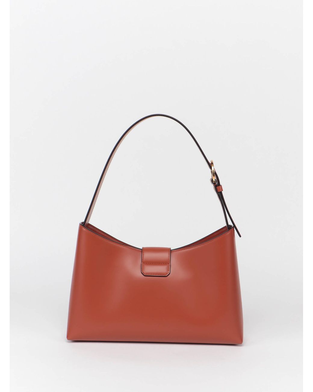 Ferragamo Red Gancini Flip-Lock Shoulder Bag