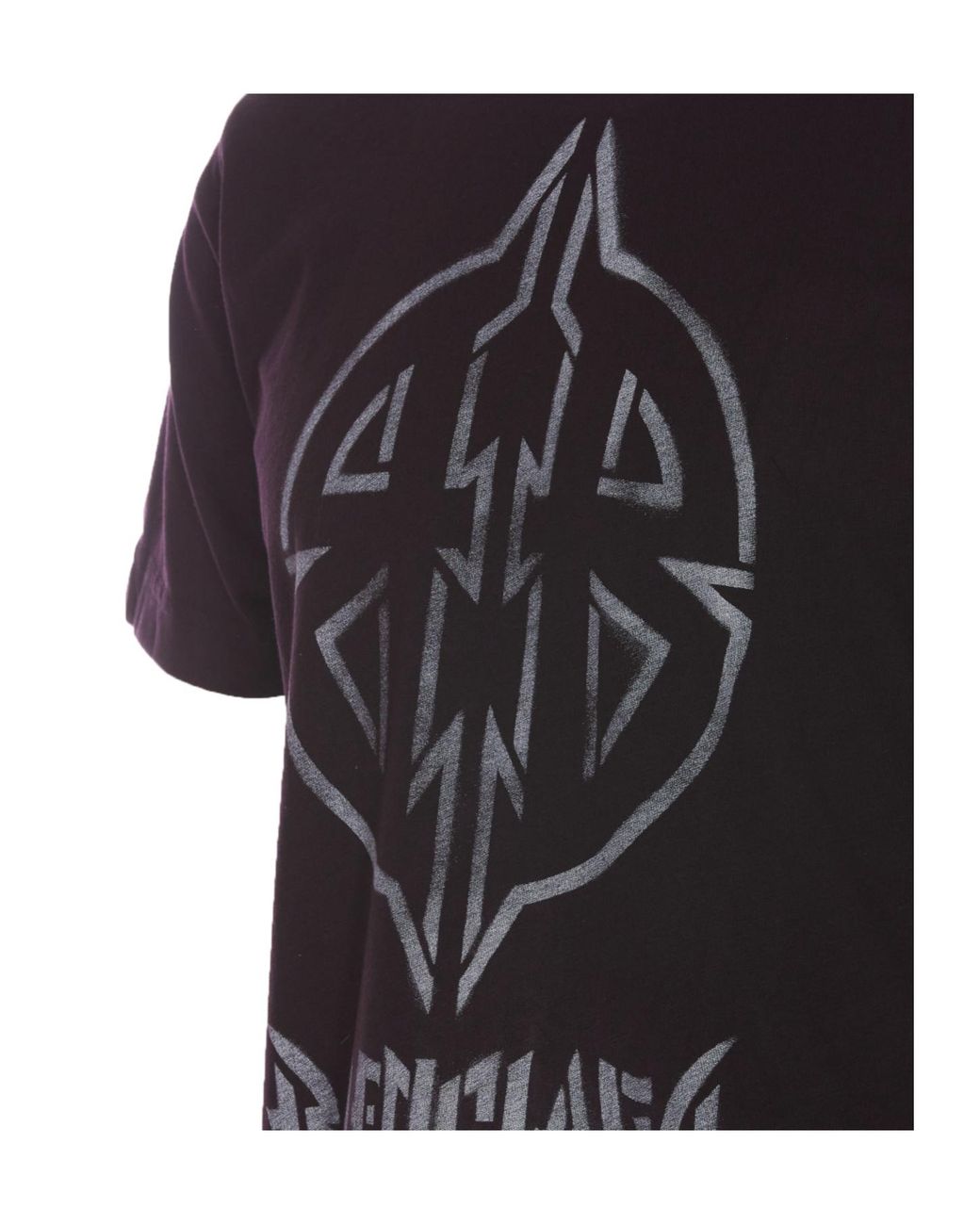 Balenciaga Black Bb Logo Printed Crewneck T-Shirt