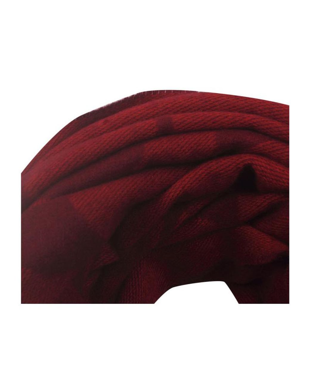 COACH Red Tassel Scarf