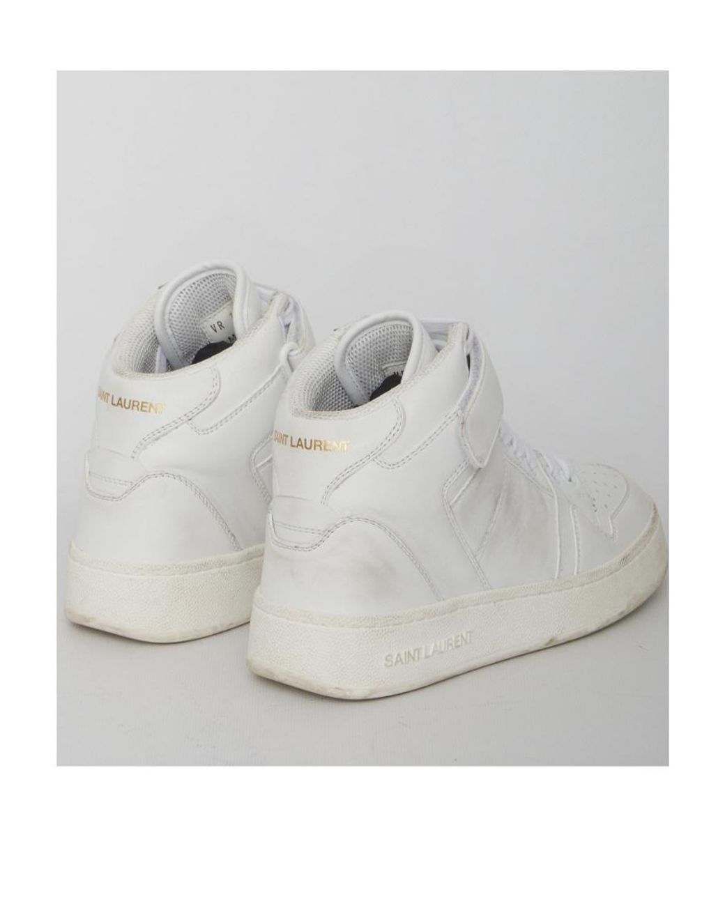 Saint Laurent Gray Lax Lace-Up Sneakers