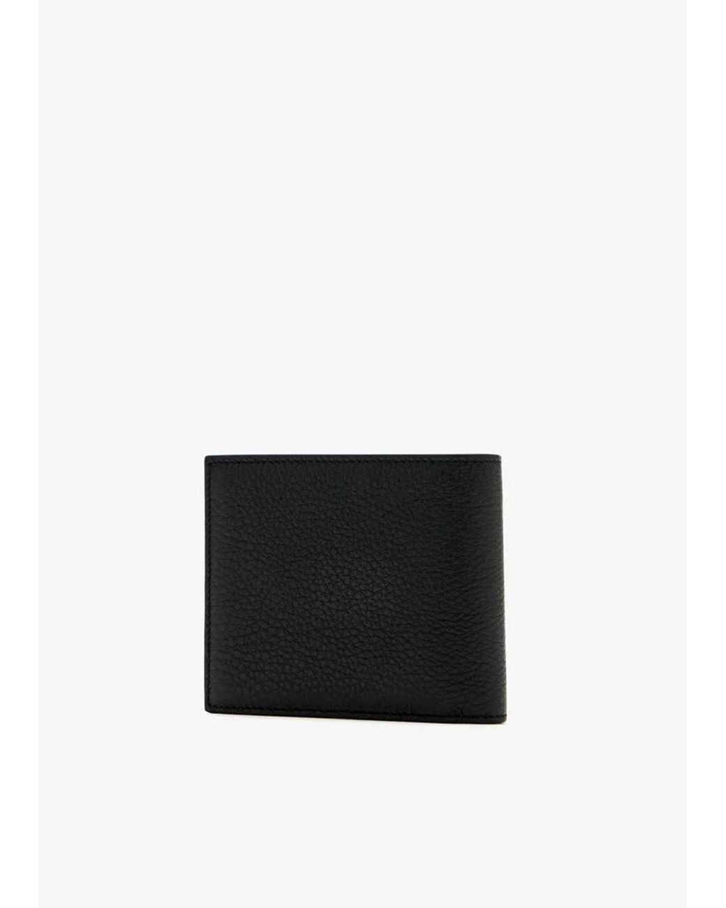 Givenchy Black Logo Printed Bi-Fold Wallet for men