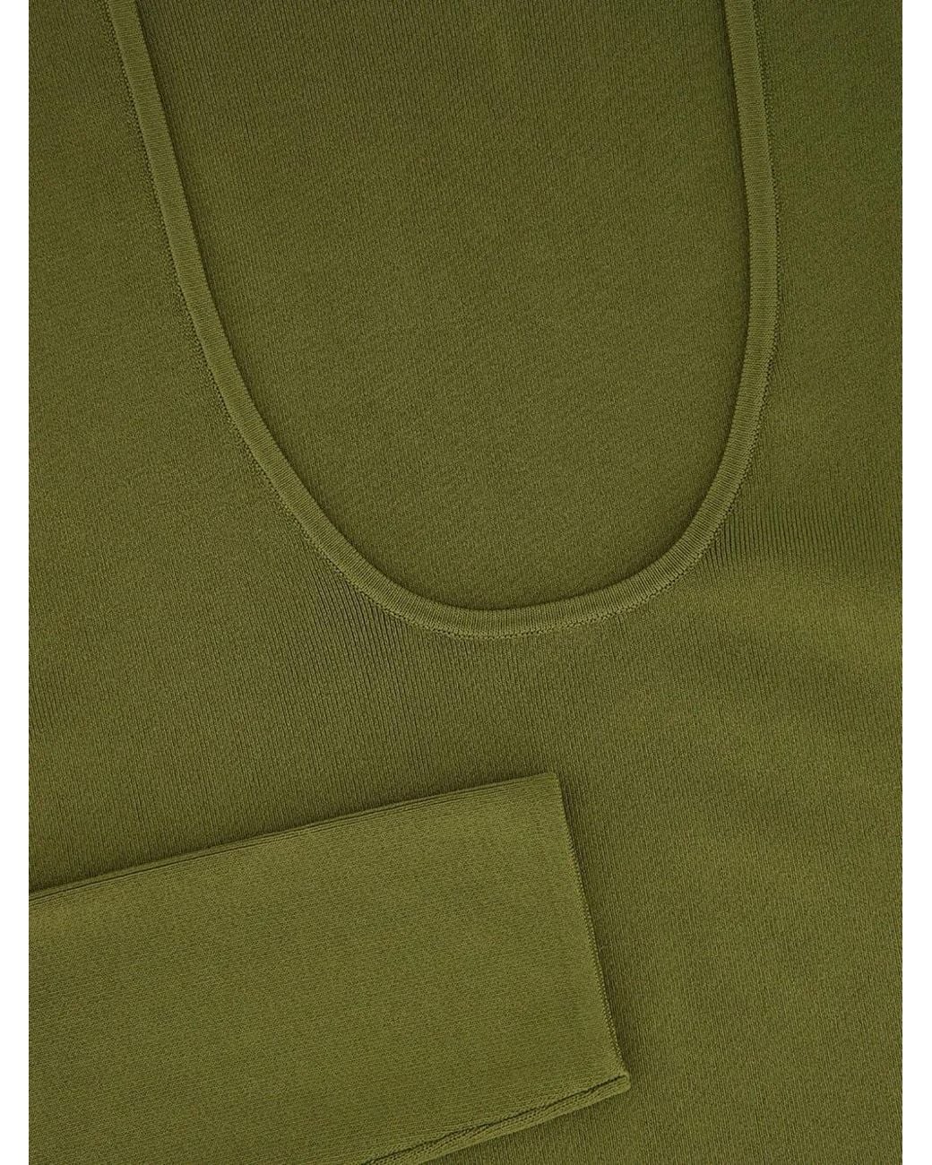 Zimmermann Green Wylie Knitted Top