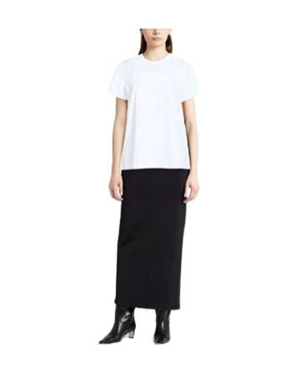 Max Mara White Crew-Neck Short-Sleeve T-Shirt