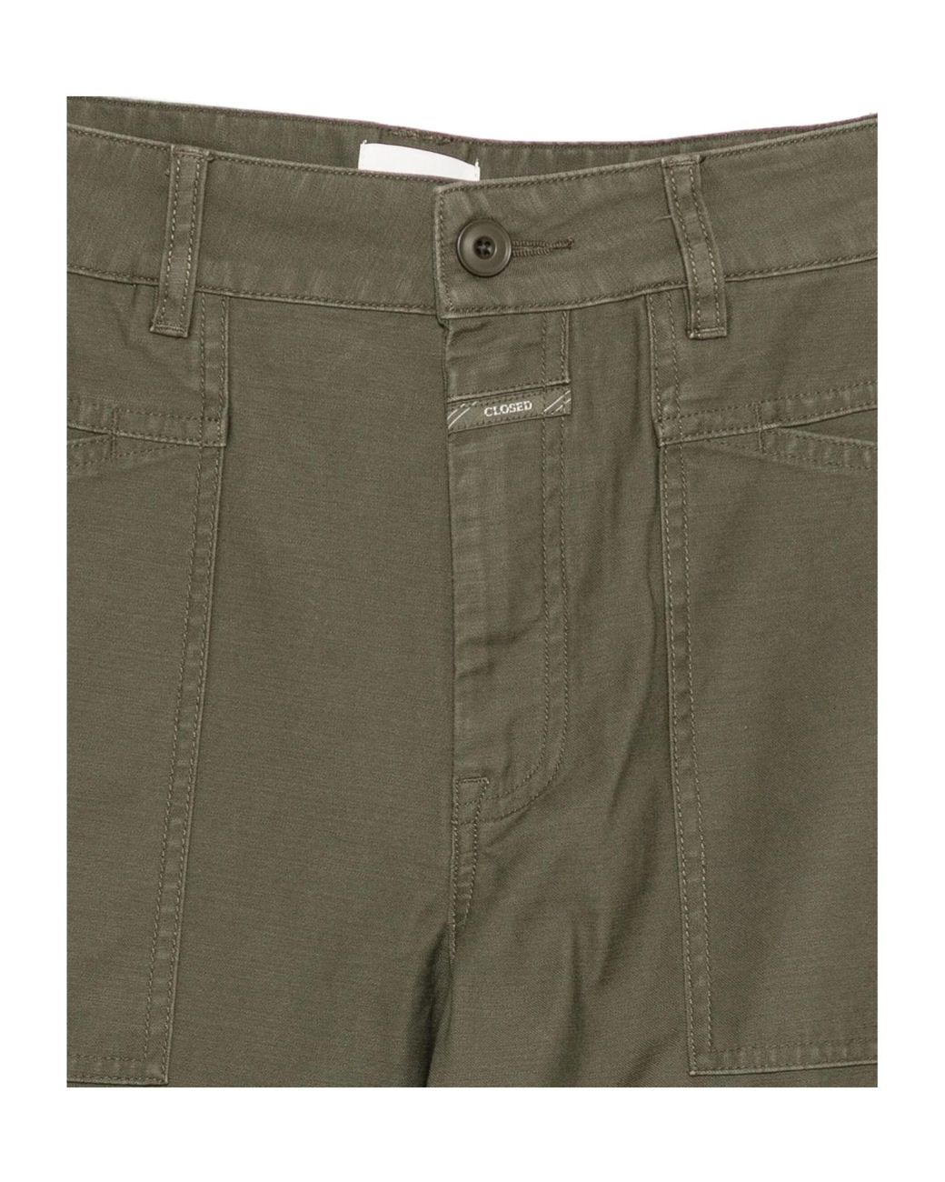 Closed Green Pocket Trousers