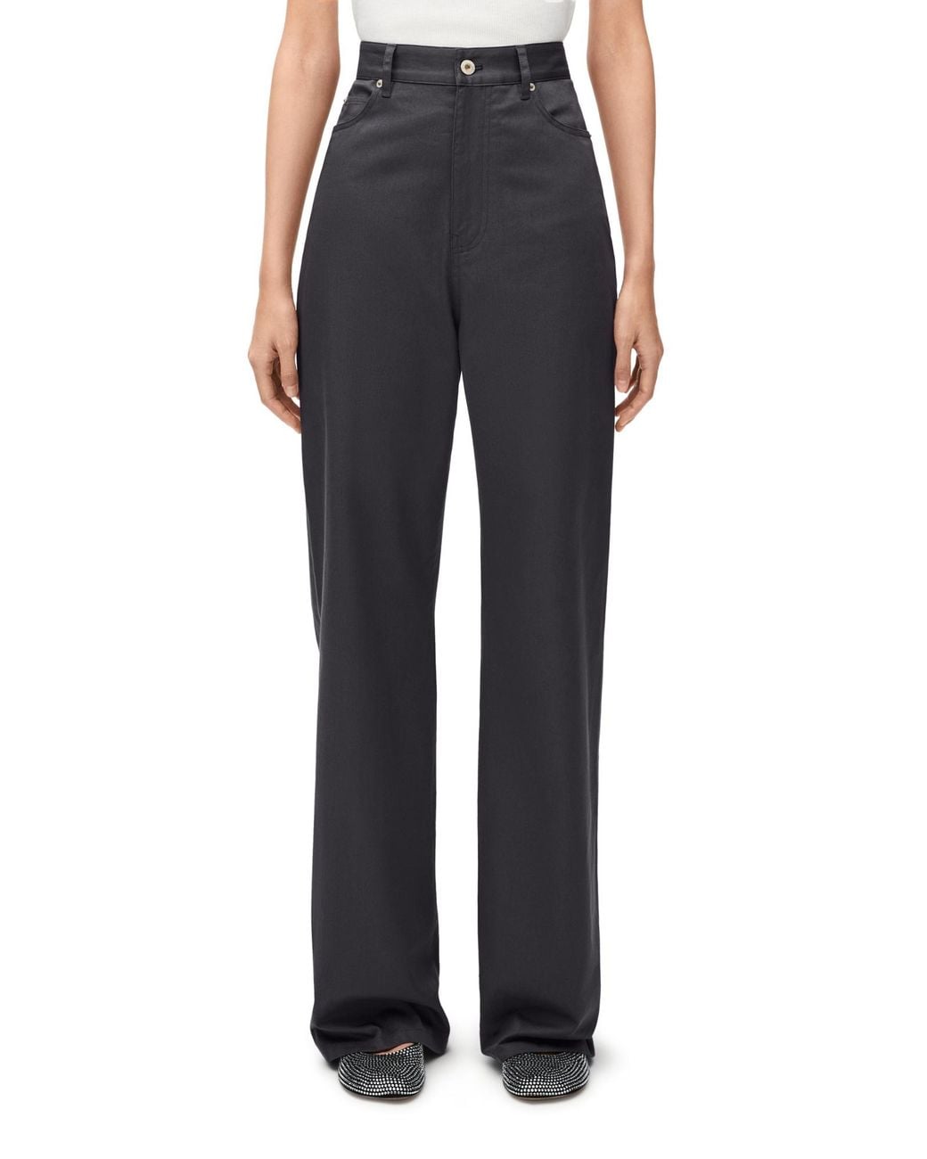 Loewe Blue High Waisted Trousers