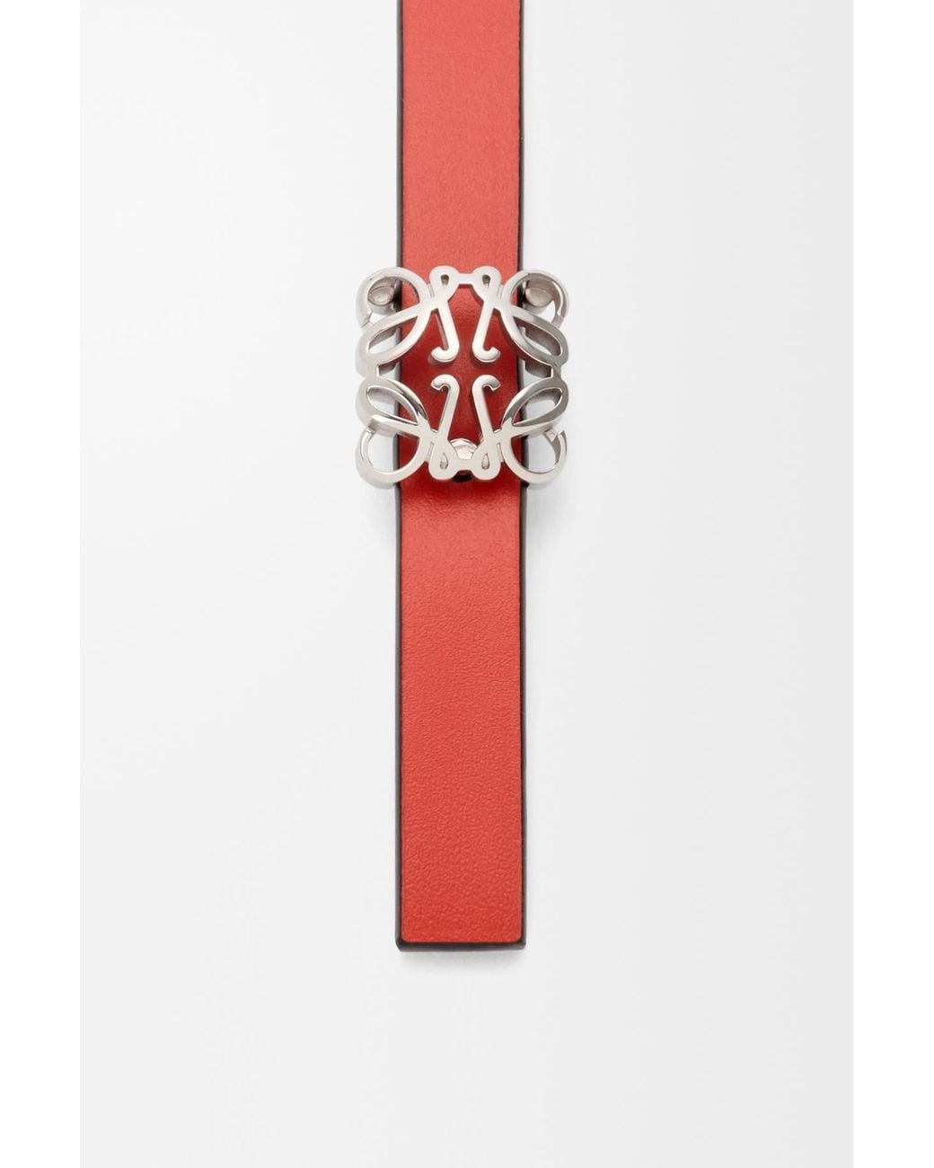 Loewe White Double-Sided Anagram Bombe Belt