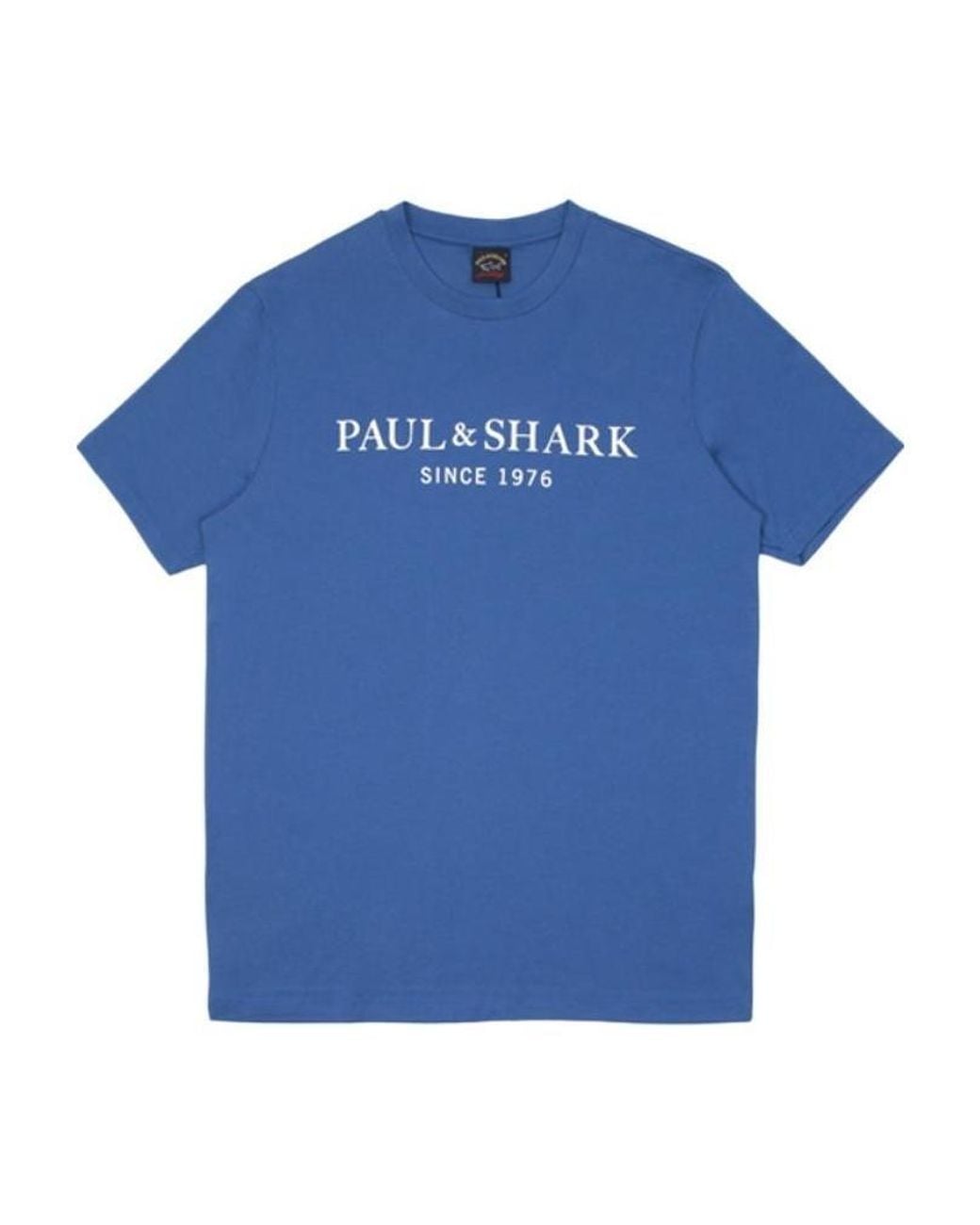 Paul & Shark Blue Logo Details T-Shirt for men