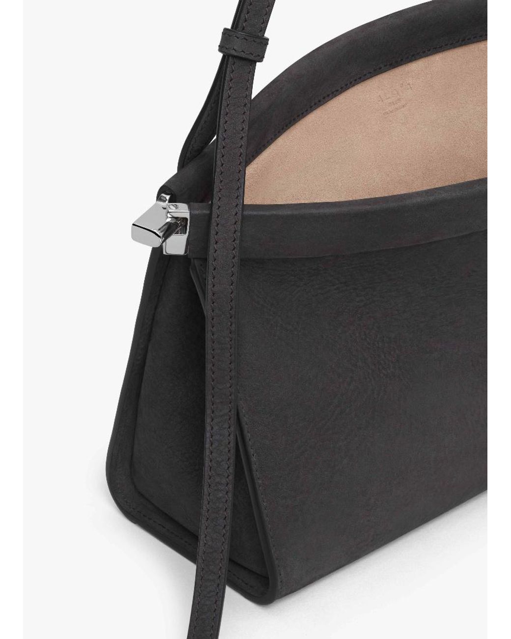Alaïa Black Medium Leather Le Click East West Shoulder Bag