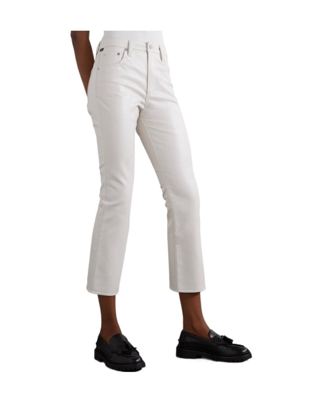 Citizens of Humanity White Isola Bell-Bottoms