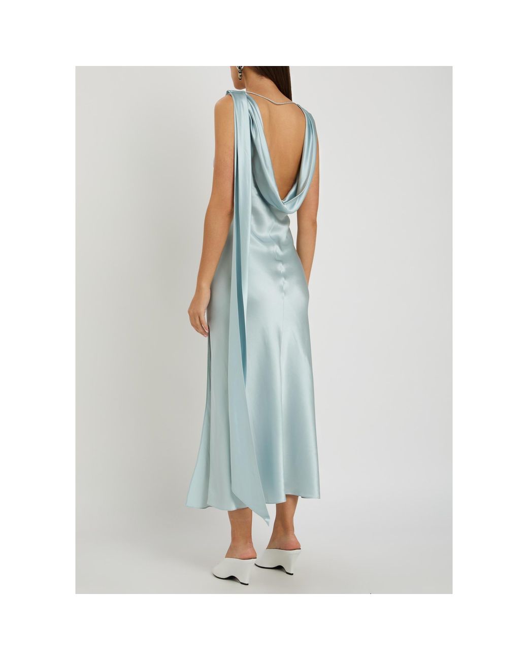 Acne Blue Low-Back Dress