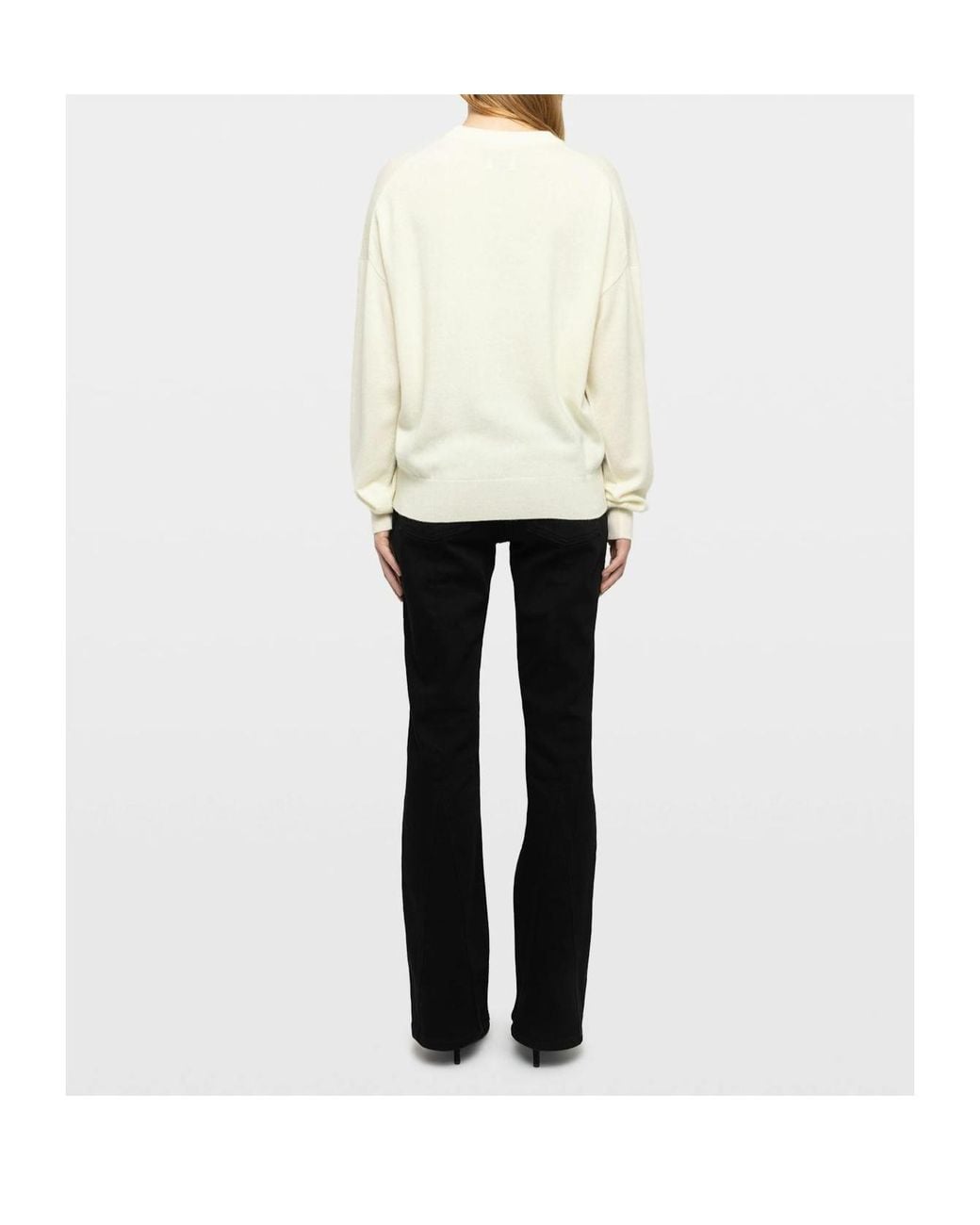 Zadig & Voltaire Black Gaby Heart Intarsia Crewneck Jumper