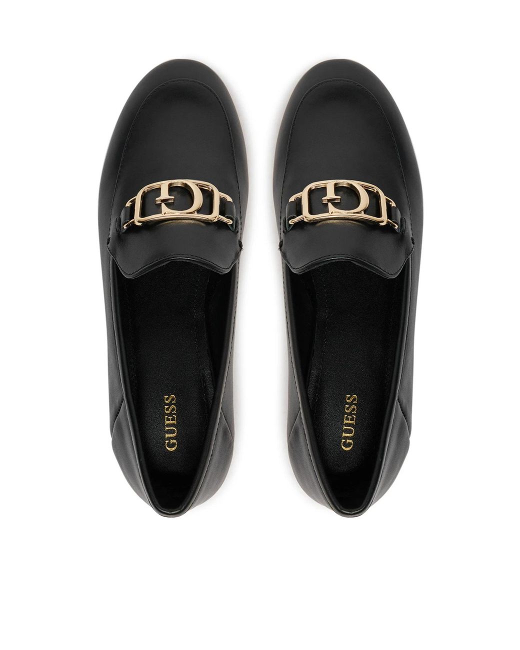 Guess Black Martynas Leather Loafers