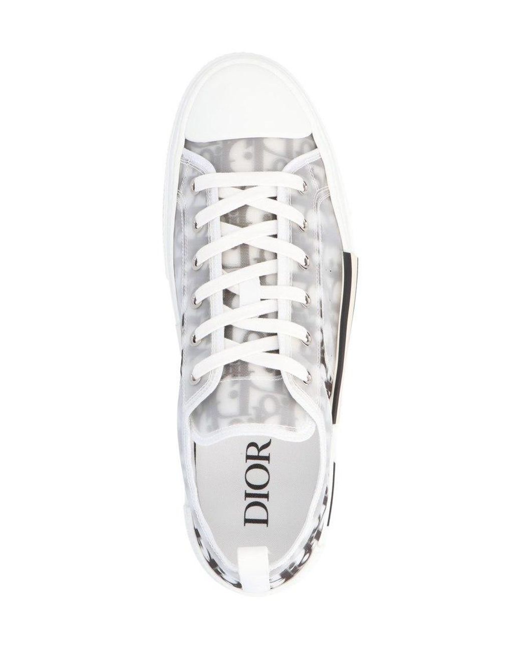 Dior White B23 League Low-Top Sneaker for men