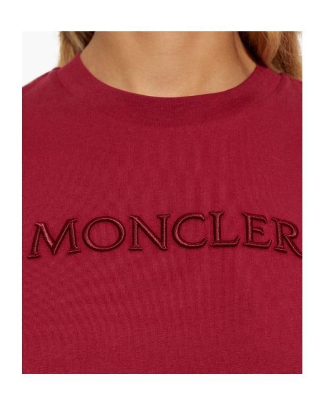 Moncler Embroidered Tonal Logo T-Shirt