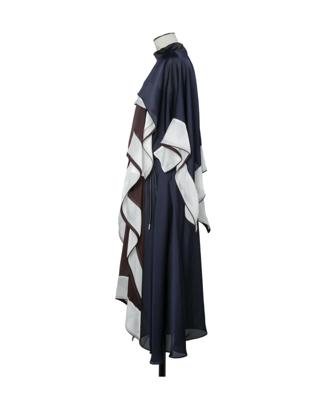 Sacai Multicolor Satin X Chiffon Dress