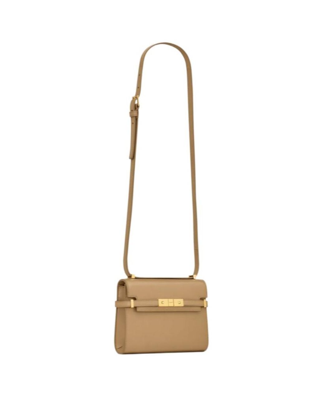 Saint Laurent White Manhattan Mini Crossbody Bag