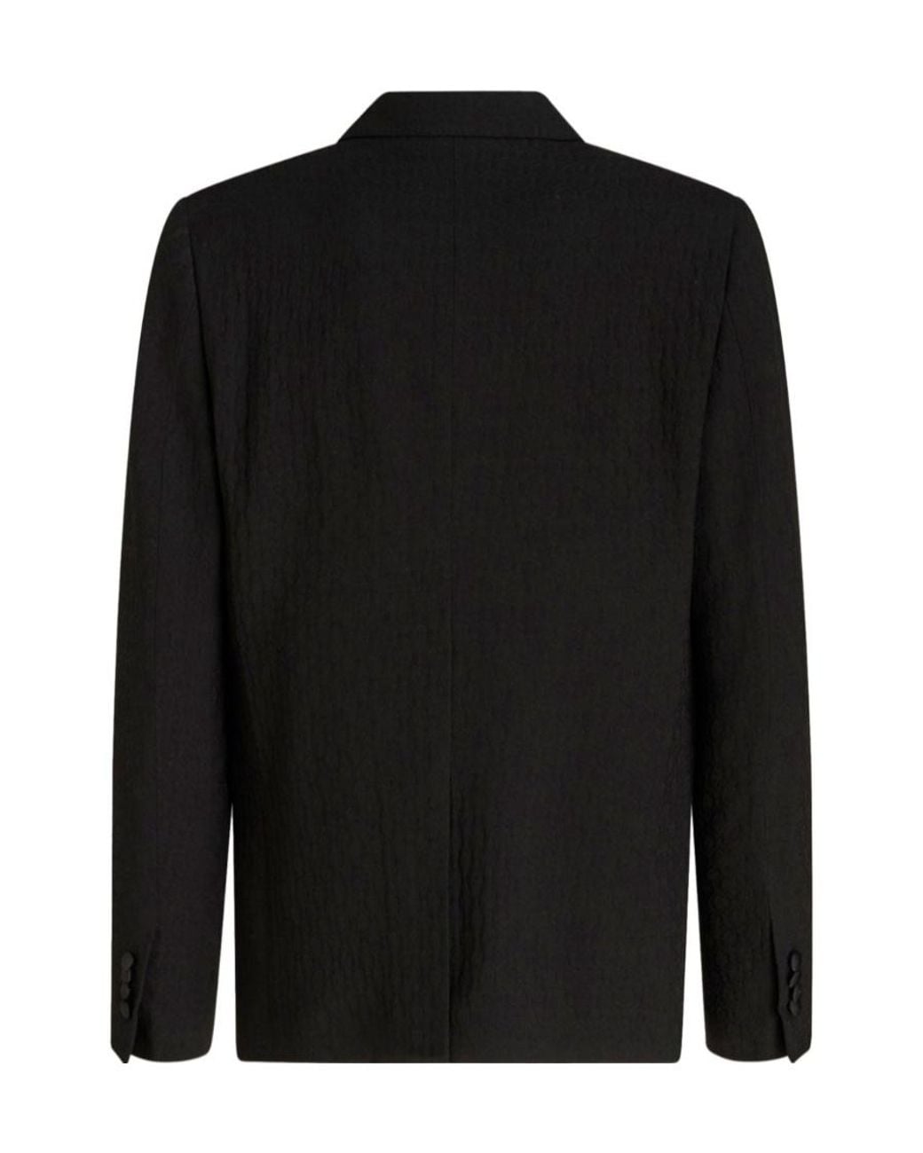 Etro Black Single-Breasted Evening Blazer for men