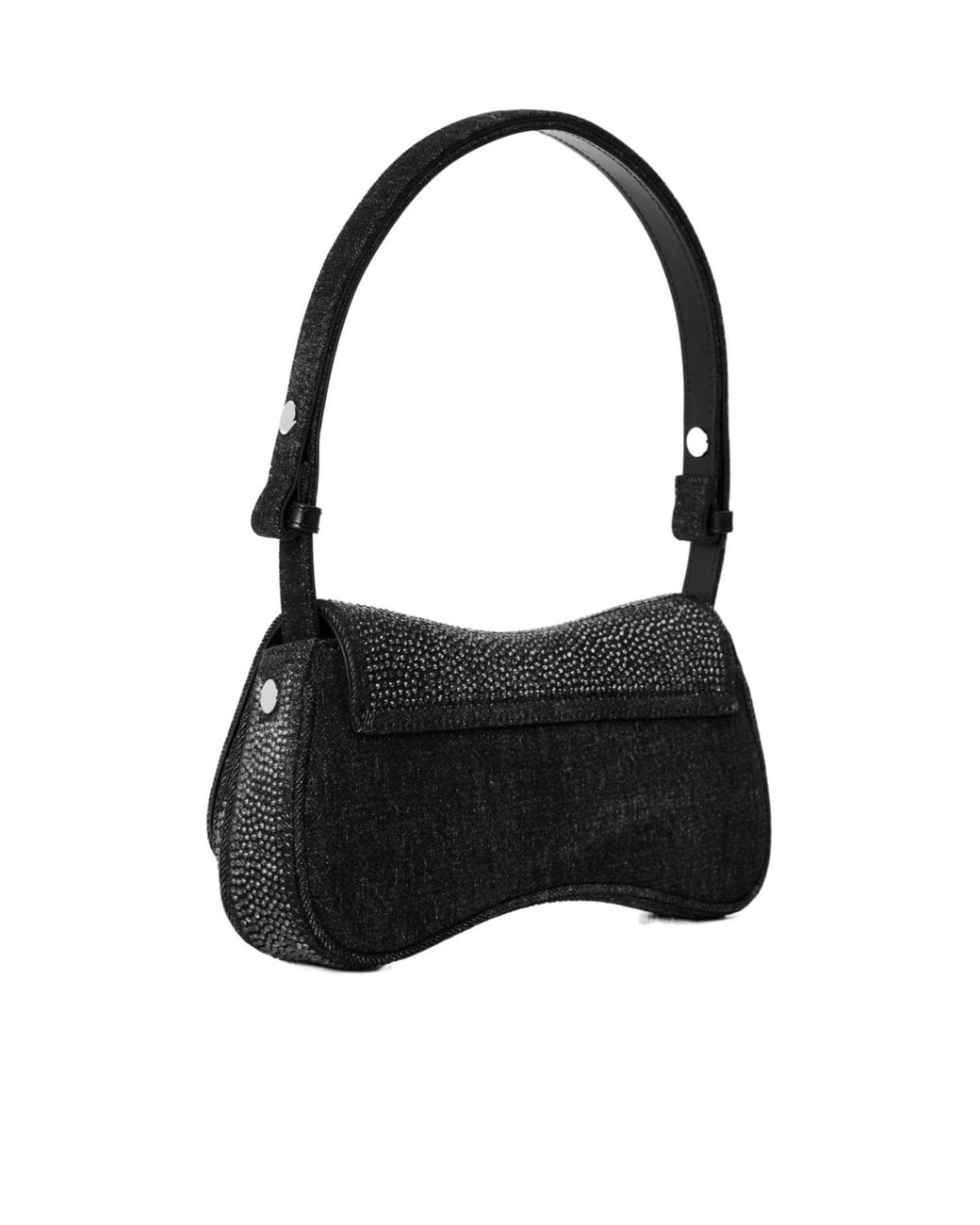 DIESEL Black Crystal-Embellished Shoulder Bag