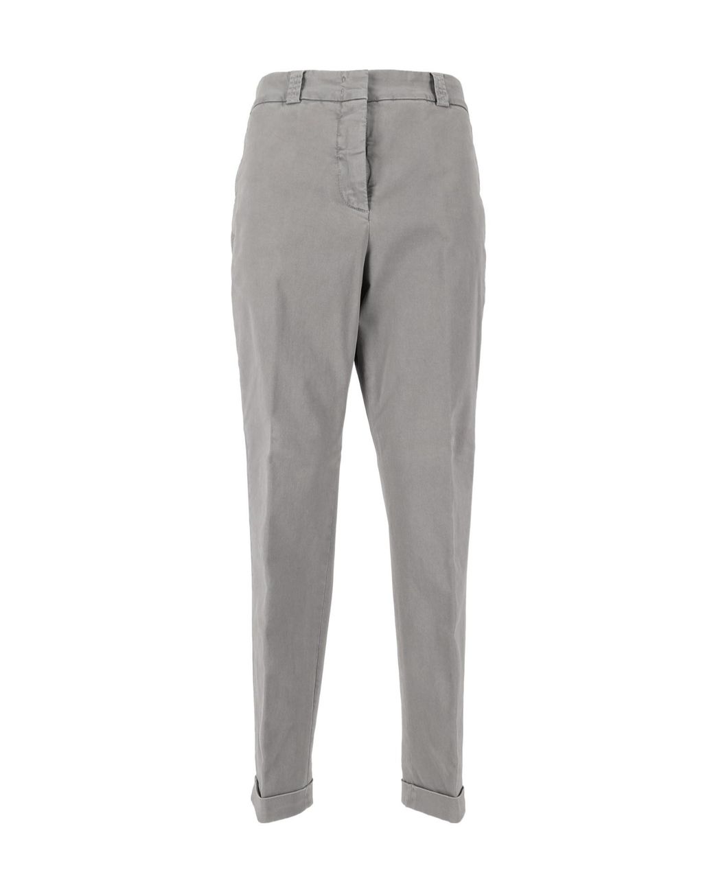 Peserico Gray Pleated Tailored Trousers