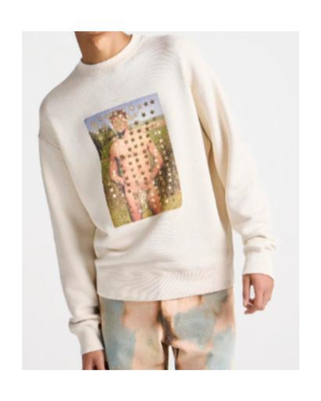 J.W. Anderson White Jw Anderson Star Printed Sweatshirt for men