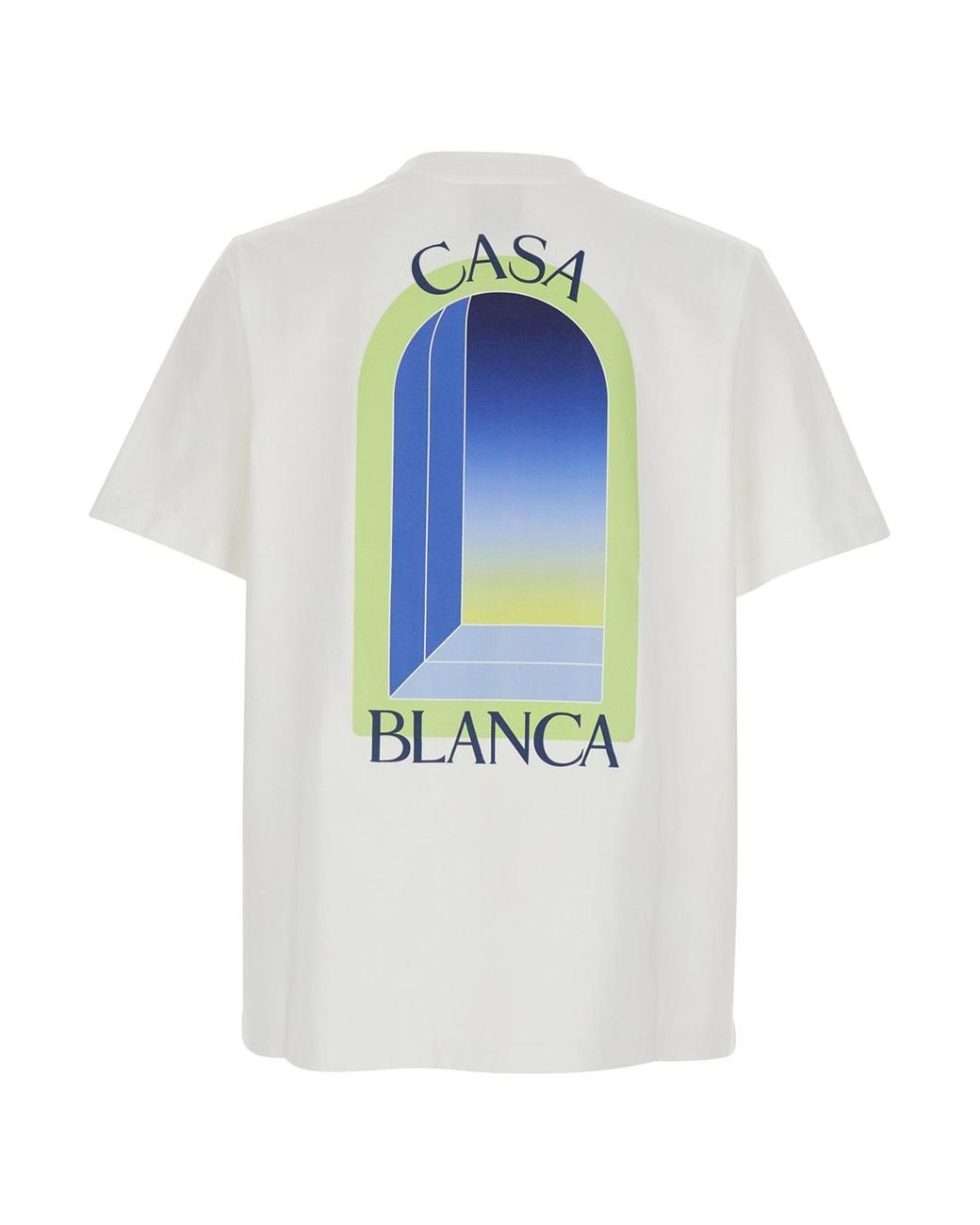 Casablanca White Graphic-Print T-Shirt for men