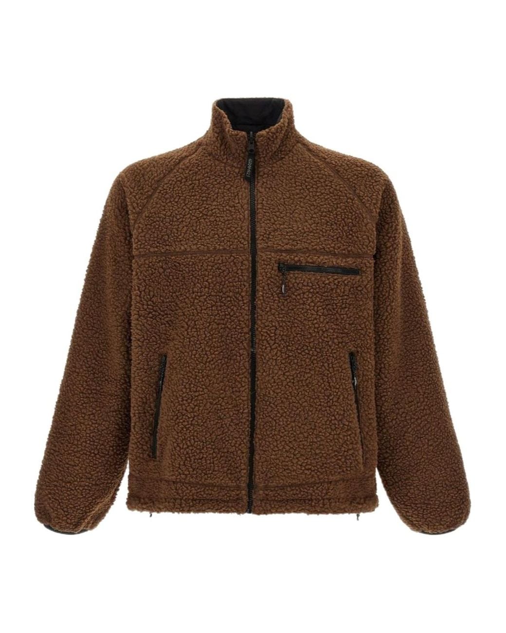 Gramicci Brown Reversible Sherpa Fleece Jacket for men