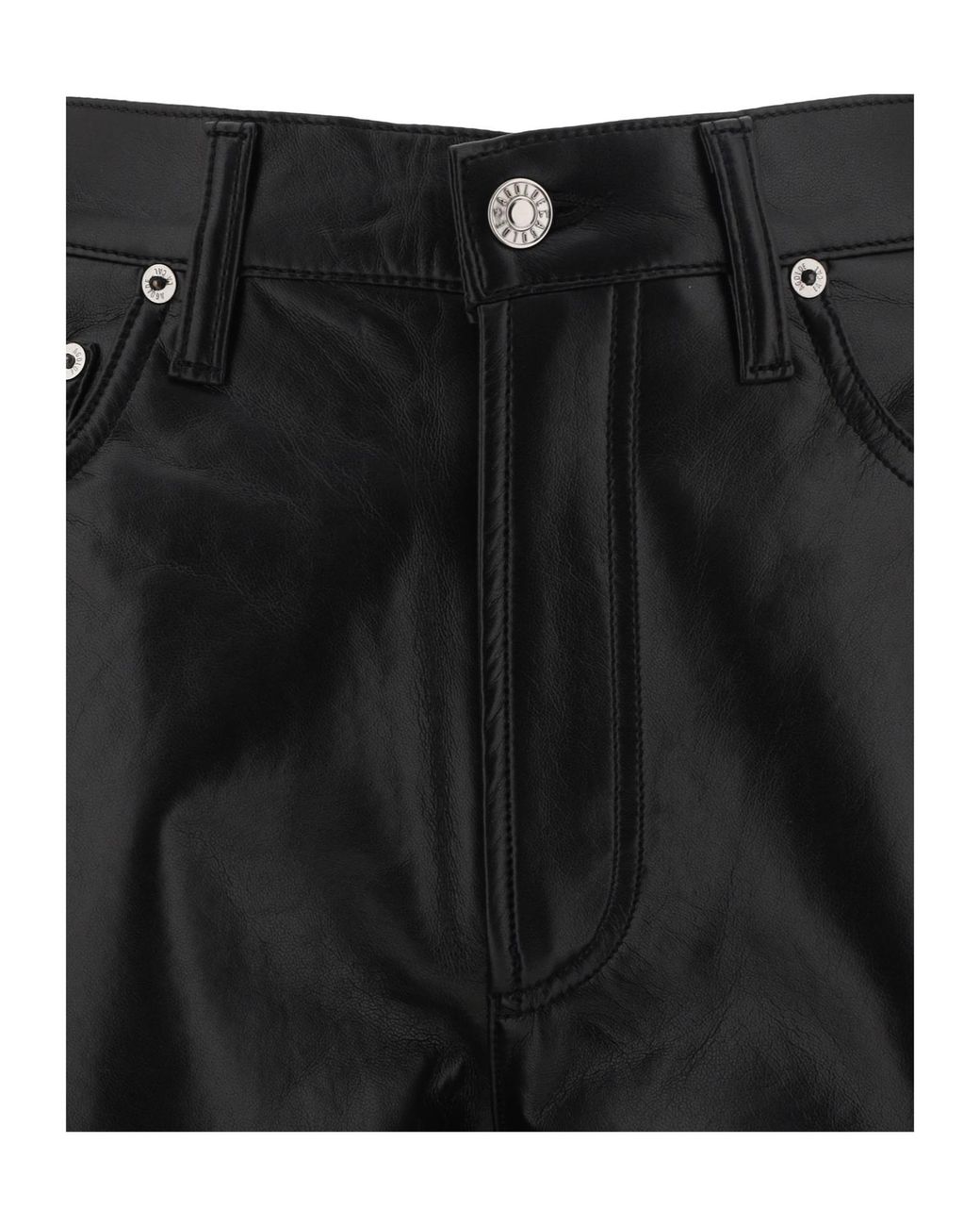 Agolde Black Casual Pants With Belt Loops