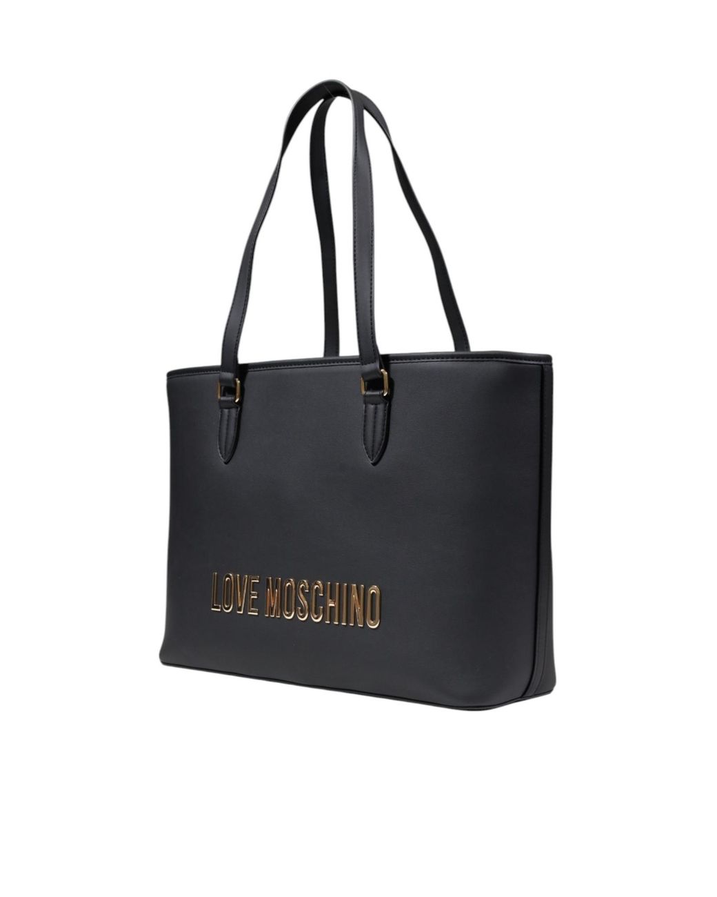 Moschino Black Double-Handle Shoulder Bag