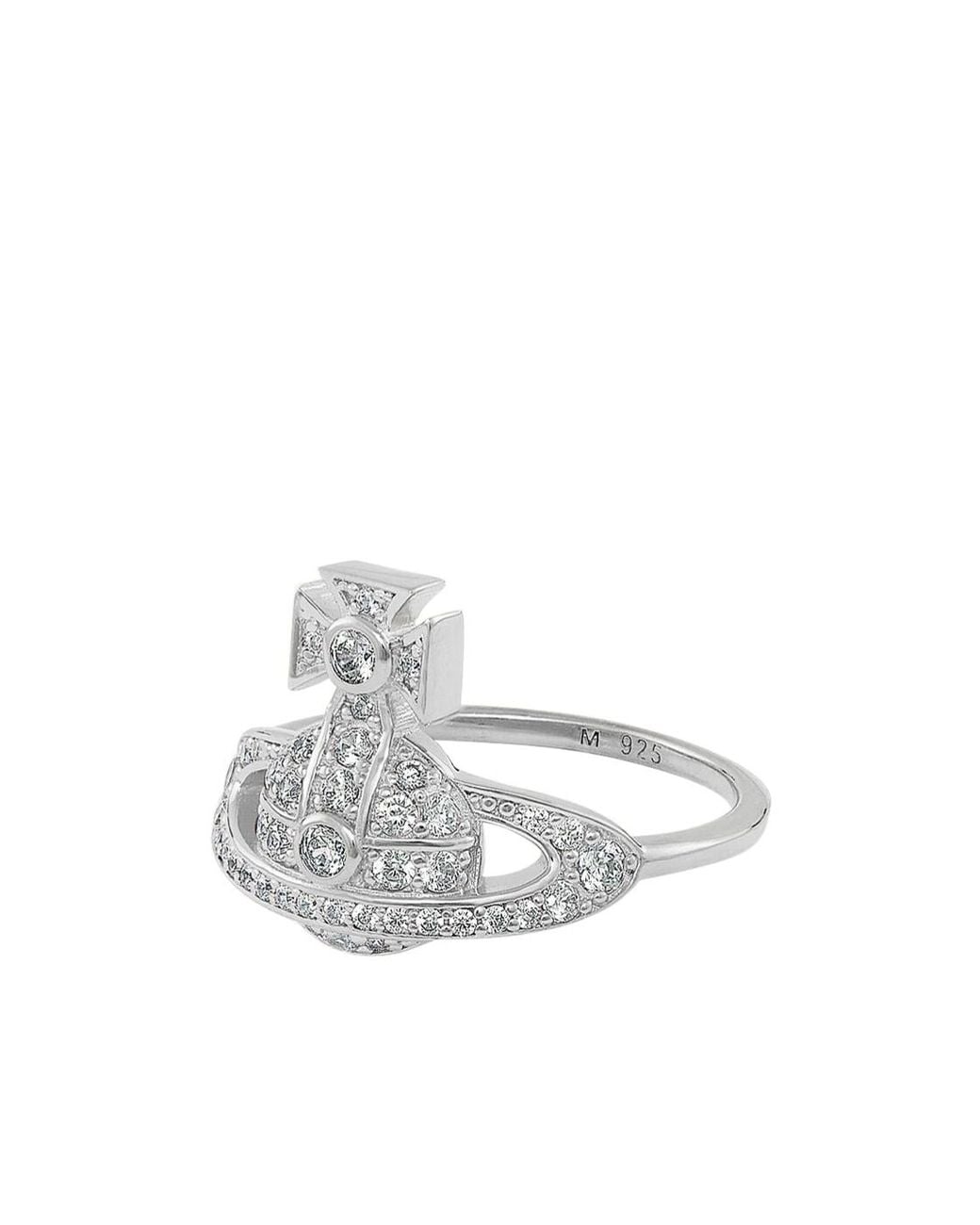 Vivienne Westwood White Little Orb Ring