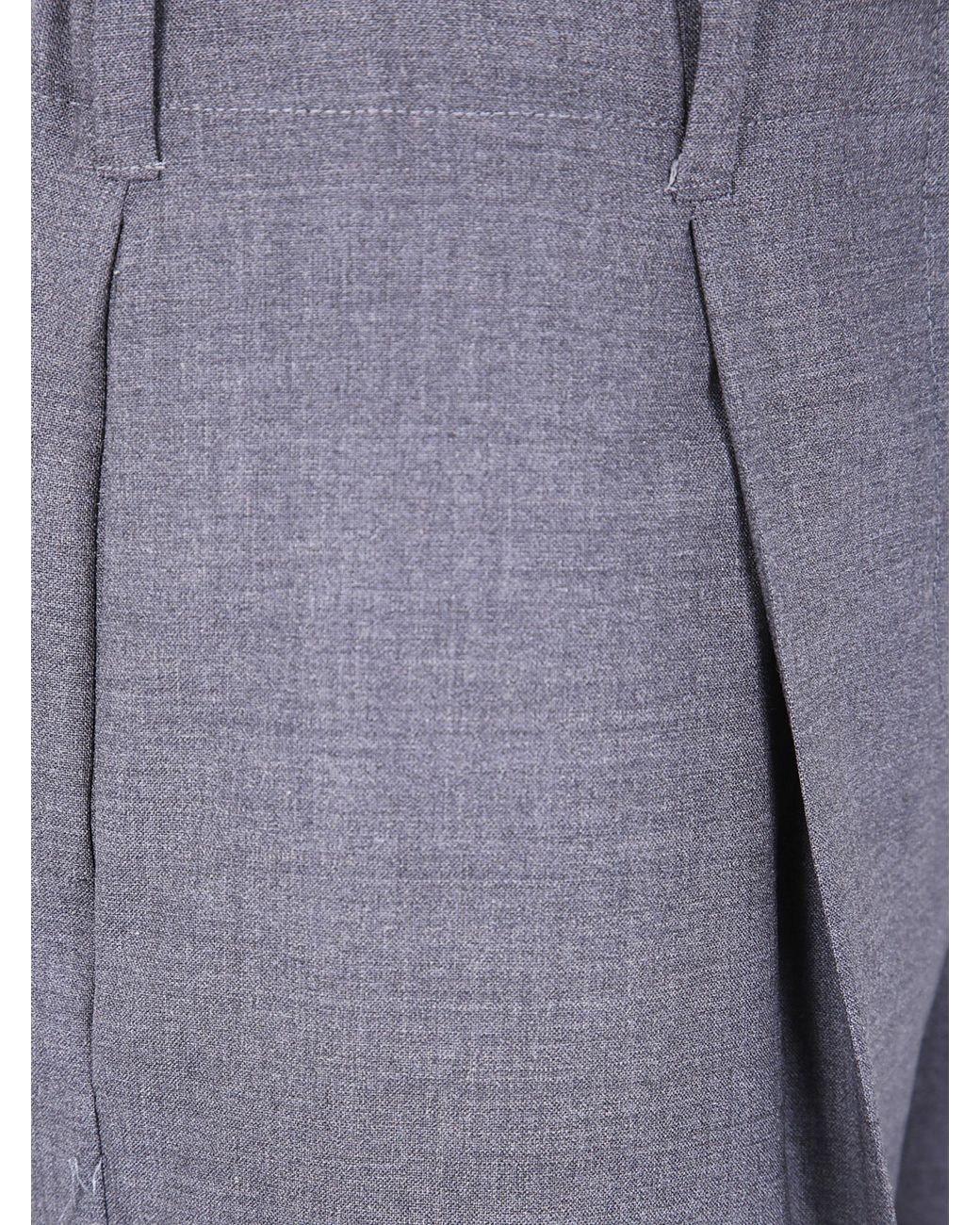 P.A.R.O.S.H. Blue Pleated Wool Trousers