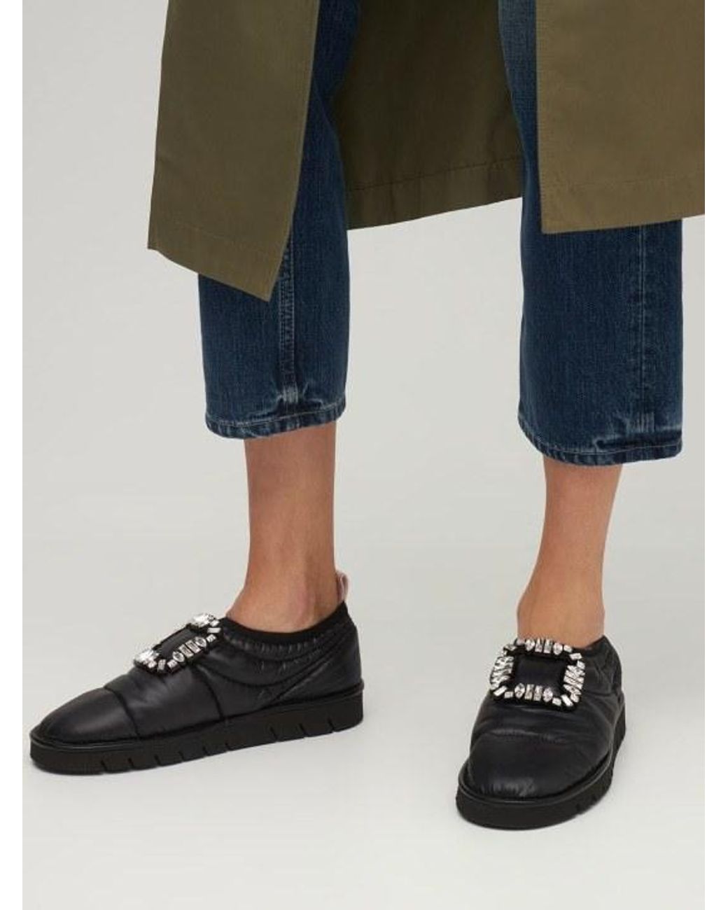 Roger Vivier Black Casual Flat Shoes